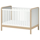 ÄLSKVÄRD Lit de bébé, bouleau/blanc, 27 1/2x52 "