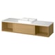 ÄNGSJÖN / BACKSJÖN Meuble de sdb avec lavabo, eff chêne/blanc marbré, 67x21 1/2x16 1/4 "