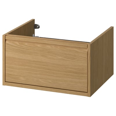 ÄNGSJÖN Meuble-lavabo à tiroir, eff chêne, 24x21x13 1/8 "