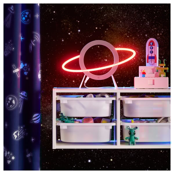 AFTONSPARV Décoration lumineuse à DEL, en forme de planète multicolore