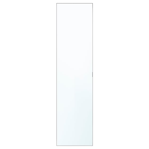 ÅHEIM Porte avec charnières, verre miroir, 19 1/2x76 5/8 "