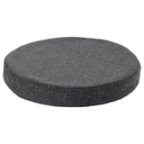 ÅKERVINDEFLY Coussin de chaise, gris foncé, 15 "