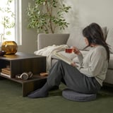 ÅKERVINDEFLY Coussin de chaise, gris foncé, 15 "