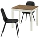 ÅLHULT / NORDMANSSKÄR Table et 2 chaises, beige/brun/Bomstad noir noir, 31 1/2x29 1/8 "