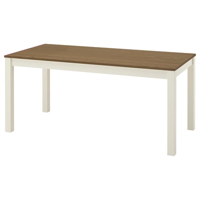 ÅLHULT Table, beige/brun, 66 7/8x31 1/2 "