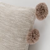 ANDMATMOTT Housse de coussin, naturel, 16x23 "