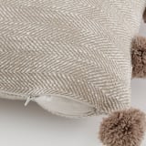 ANDMATMOTT Housse de coussin, naturel, 16x23 "