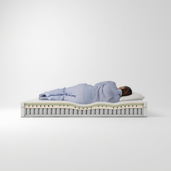 ÅNNELAND Matelas hybride, moelleux/blanc, Grand 2 places