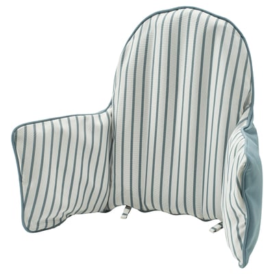 ANTILOP Coussin d'appui et housse, bleu/blanc rayé