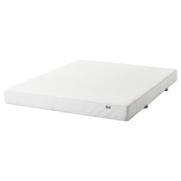 ÅSBYGDA Matelas en mousse, ferme/blanc, Très grand 2 places