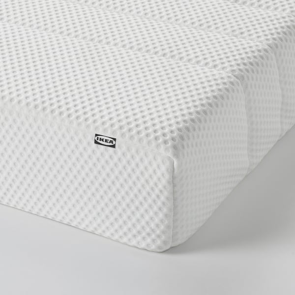 ÅSBYGDA Matelas en mousse, ferme/blanc, Très grand 2 places