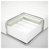 ÅSBYGDA Matelas en mousse, ferme/blanc, Grand 2 places
