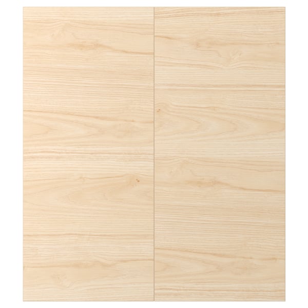 ASKERSUND Porte arm inf angle 2p, effet frêne clair, 13x30 "