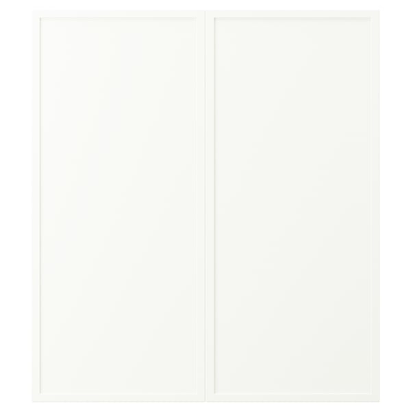 ASPUDDEN Porte arm inf angle 2p, blanc mat, 13x30 "