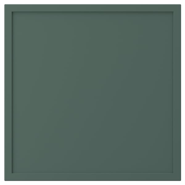 ASPUDDEN Porte, gris-vert foncé, 15x15 "