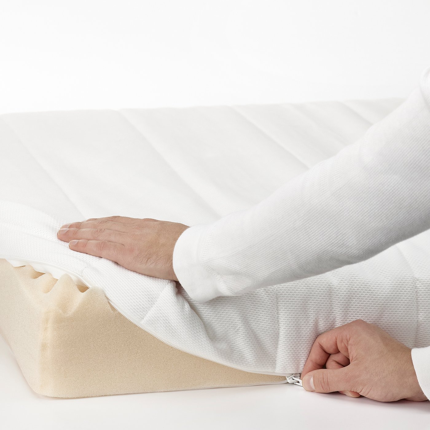 ÅSVANG matelas en mousse, mi-ferme/blanc, Deux places - IKEA CA