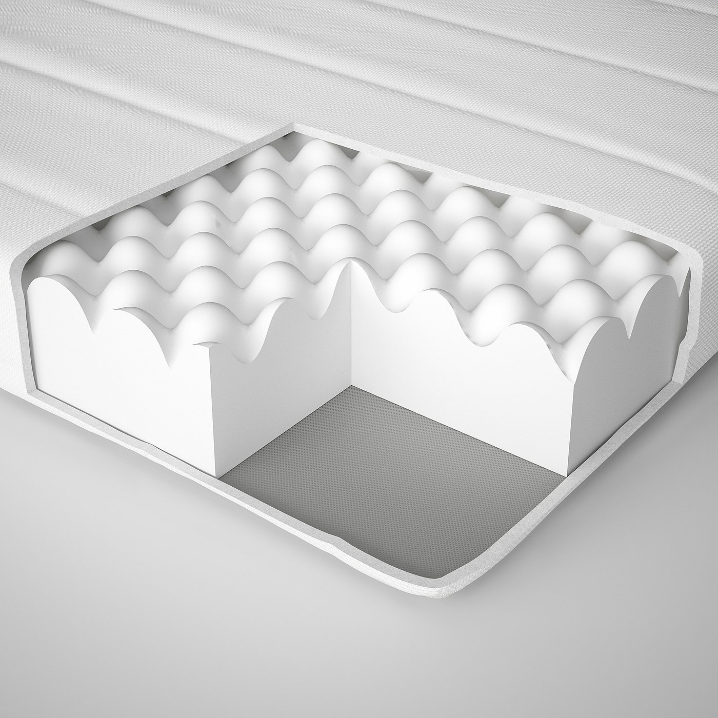 ÅSVANG matelas en mousse, mi-ferme/blanc, Deux places - IKEA CA