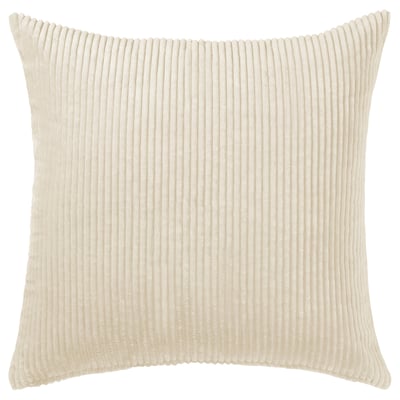 ÅSVEIG Housse de coussin, beige clair, 20x20 "