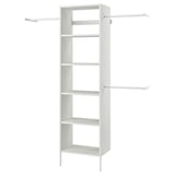 AURDAL Agencement armoire-penderie, blanc, 68 1/2-94 1/2x15 3/4x87 "