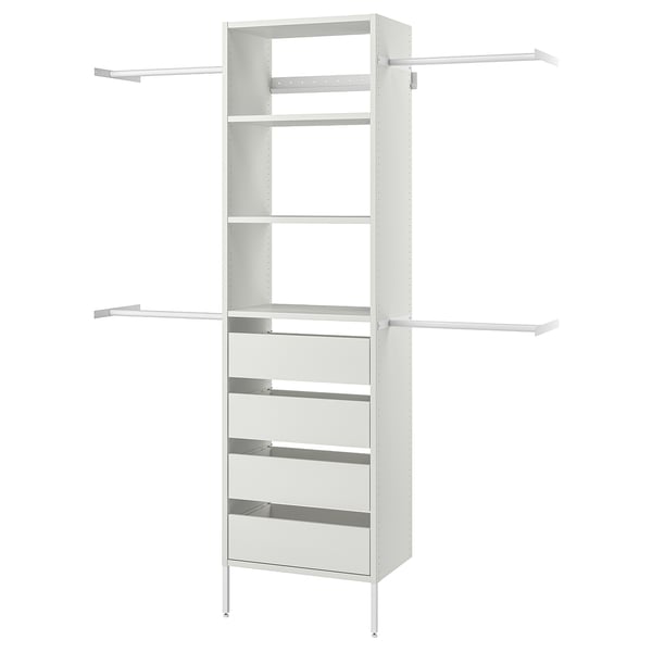 AURDAL Agencement armoire-penderie, blanc, 68 1/2-94 1/2x15 3/4x87 "