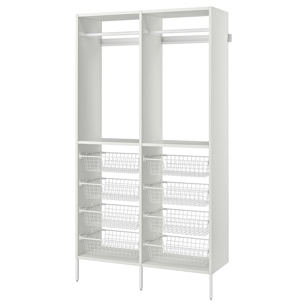 AURDAL Agencement armoire-penderie, blanc, 49 1/4x15 3/4x87 "