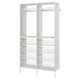 AURDAL Agencement armoire-penderie, blanc, 49 1/4x15 3/4x87 "
