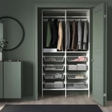 AURDAL Agencement armoire-penderie, blanc, 49 1/4x15 3/4x87 "