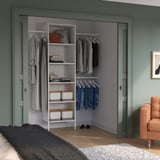 AURDAL Agencement armoire-penderie, blanc, 68 1/2-94 1/2x15 3/4x87 "