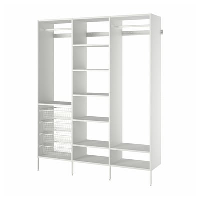 AURDAL Agencement armoire-penderie, blanc, 74 3/4x15 3/4x87 "