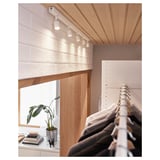 AURDAL Agencement armoire-penderie, blanc, 68 1/2-94 1/2x15 3/4x87 "