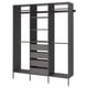 AURDAL Agencement armoire-penderie, gris foncé, 74 3/4x15 3/4x87 "