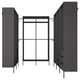Option : AURDAL Agencement armoire-penderie, gris foncé, 70 7/8-118 1/8x15 3/4x87 "