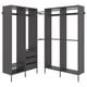 Option : AURDAL Agencement armoire-penderie, gris foncé, 70 7/8-83 7/8x15 3/4x87 "