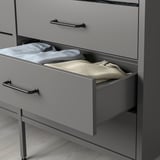 AURDAL Agencement armoire-penderie, gris foncé, 49 1/4x15 3/4x87 "