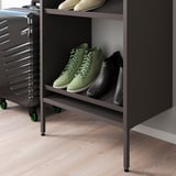 AURDAL Étagère à chaussures, gris foncé, 22 1/4x15 3/4 "