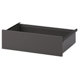 AURDAL Tiroir, gris foncé, 22x16 3/8x6 1/2 "