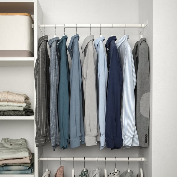 AURDAL Tringle à vêtements télescopique, blanc, 22 3/8-35 3/8 "