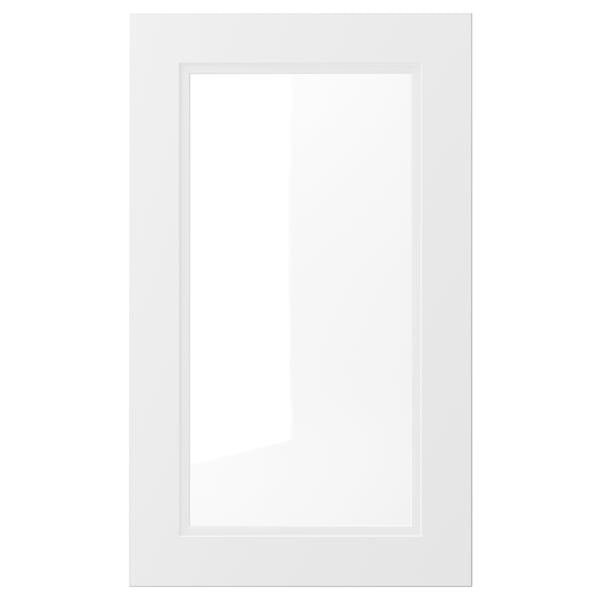 AXSTAD Porte vitrée, blanc mat, 18x30 "
