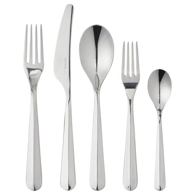 BÄCKÖRING Service de couverts, 20 pièces, acier inox