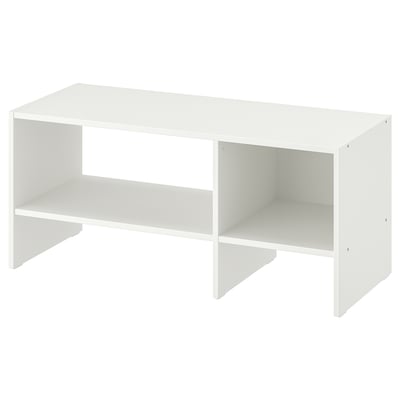 BAGGEBO Meuble télé, blanc, 35 3/8x13 3/4x15 3/4 "