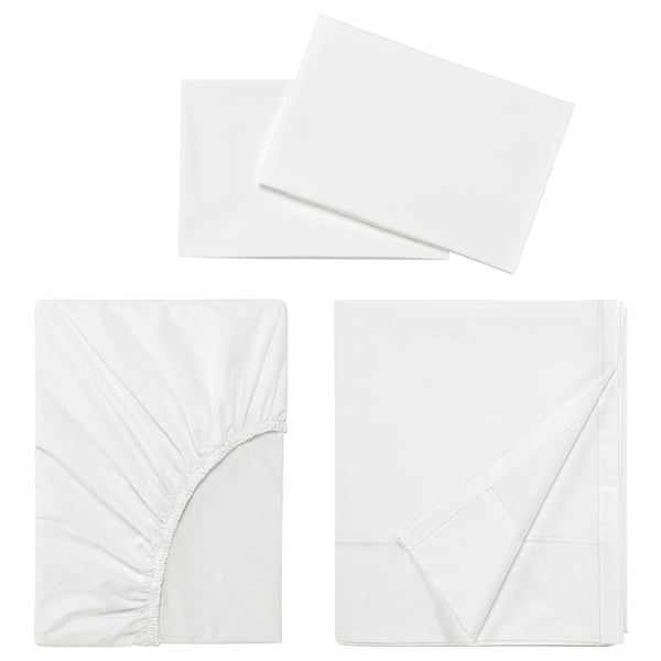 BALSAMPOPPEL Ensemble draps, blanc, Grand 2 places
