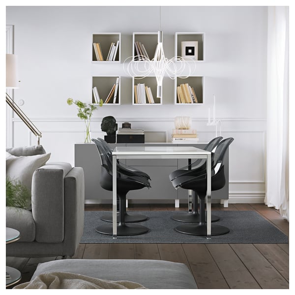 BALTSAR Chaise pivotante, noir