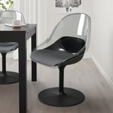 BALTSAR Chaise pivotante, noir