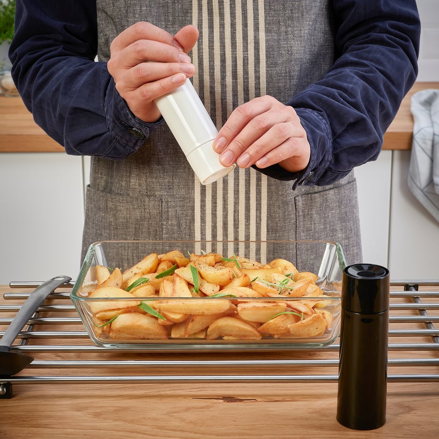 BARNASINNE moulin à épices, noir/blanc, 14 cm (5 ½") IKEA CA