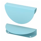 BEGRIPA Poignées, bleu clair/demi-cercle, 5 1/8 "