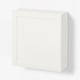 BESTÅ Agencement rangement mural, blanc/Hanviken blanc, 23 5/8x8 5/8x25 1/4 "