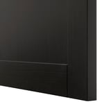 BESTÅ Meuble télé avec portes et tiroirs, brun-noir/Hanviken/Stubbarp brun-noir, 94 1/2x16 1/2x29 1/8 "