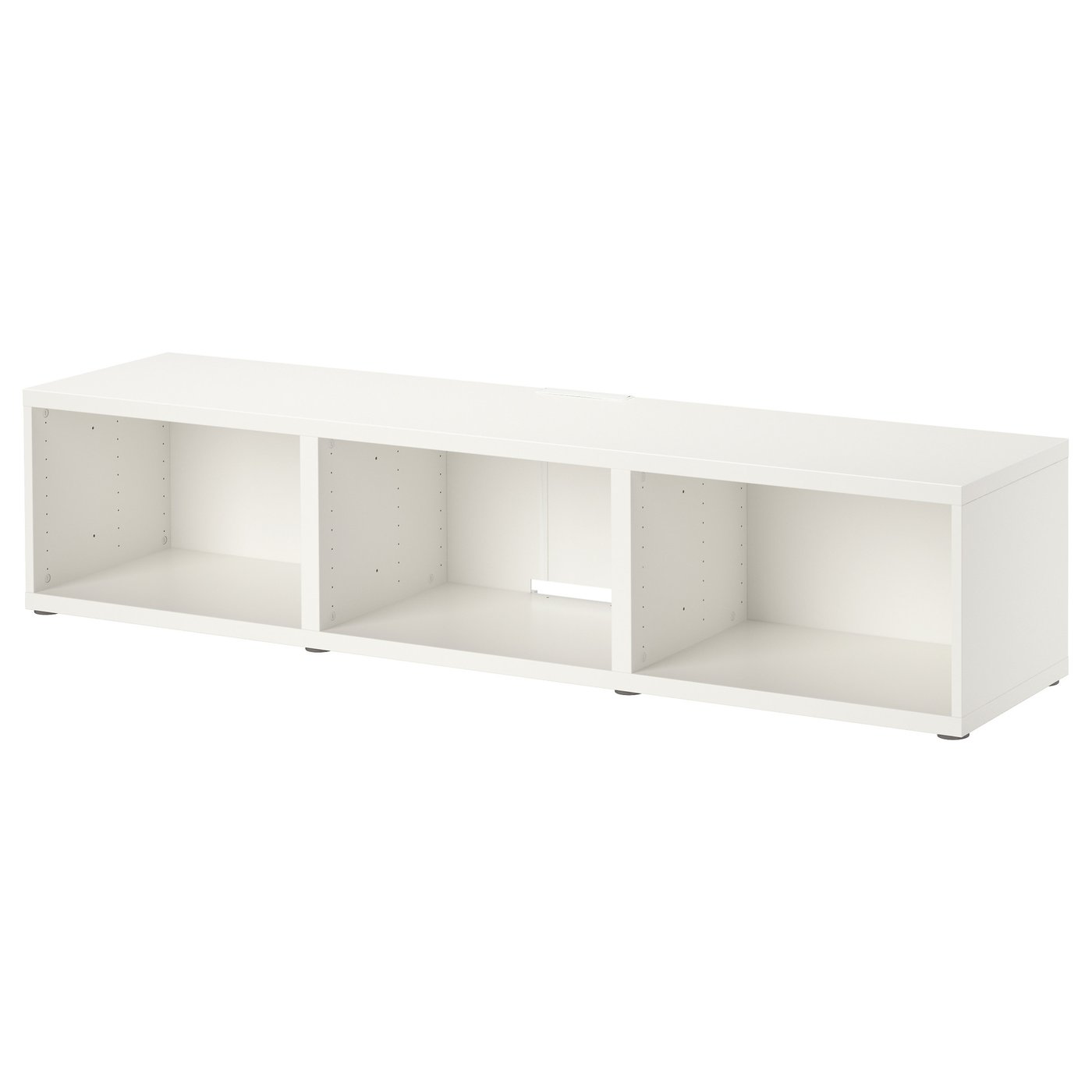 meuble tele ikea blanc et bois