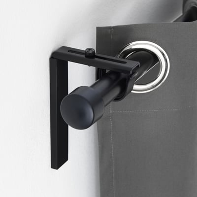 BETYDLIG Console mur/plafond et support, noir
