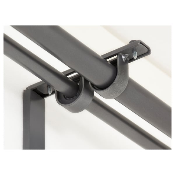 Betydlig Support Pour Tringle à Rideaux Gris Argent
